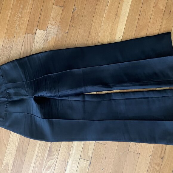 DESTREE Yoshitomo pleated faille wide-leg pants IT34 - Picture 3 of 7